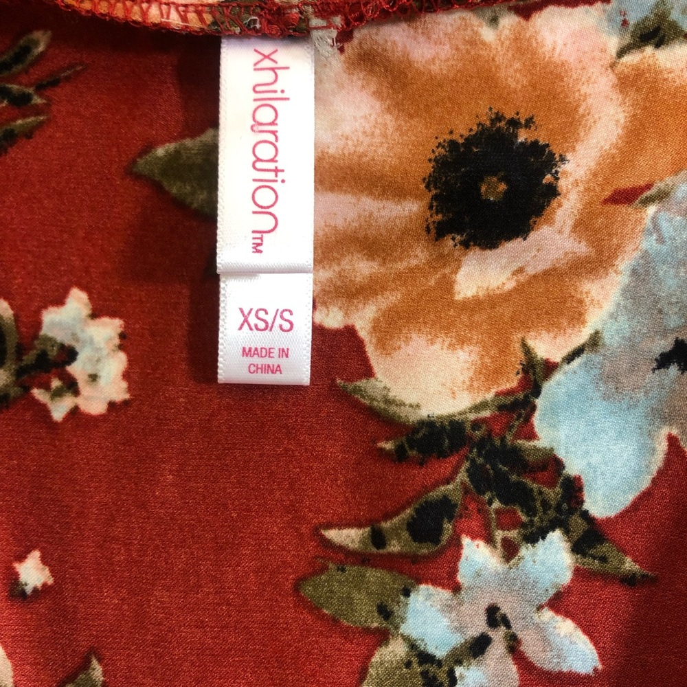 Women floral Xhilaration duster sz sm - Picture 4 of 6